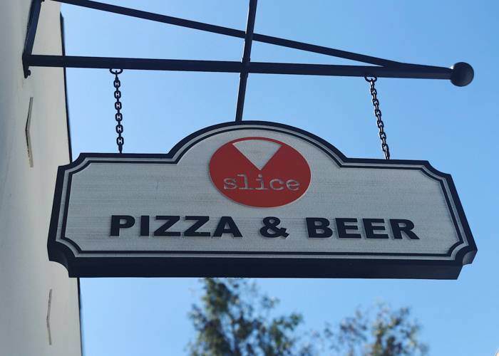 Slice Pizza Beer Sign