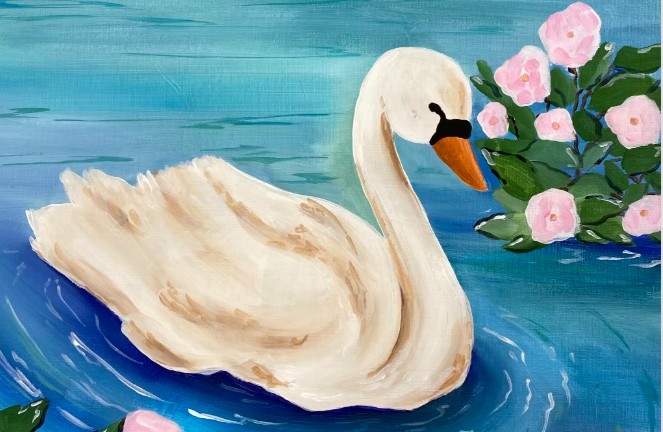 Swan Lake Paint and Sip at Mozambique