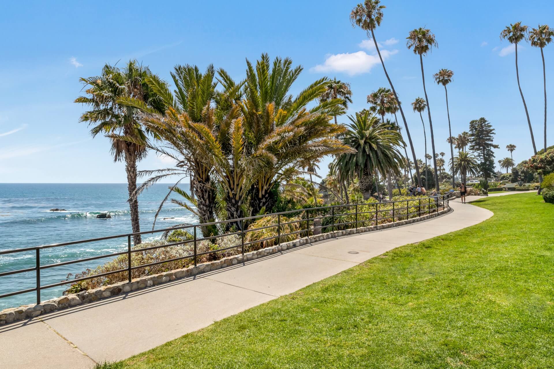 Art & Nature Oceanfront walking path through Heisler Park in Laguna Beach